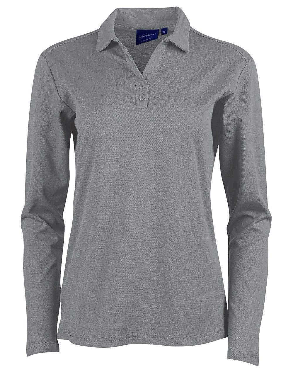 Winning Spirit Victory Plus TRUEDRY® long sleeve polo PS36B Casual Wear Winning Spirit Steel Grey 6